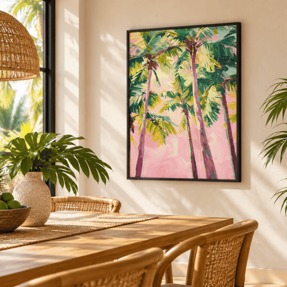 Palm Candy Skies Canvas Print