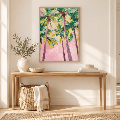 Palm Candy Skies Canvas Print
