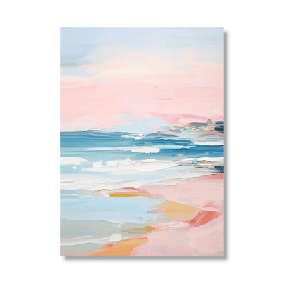 Pastel Tides Abstract Canvas Print