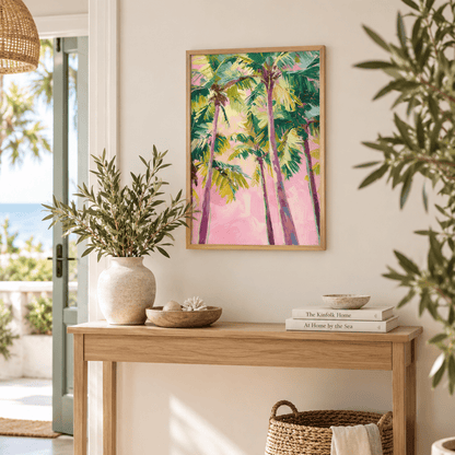 Palm Candy Skies Canvas Print