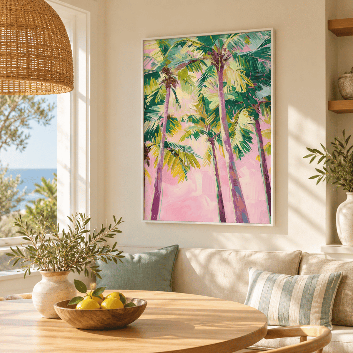 Palm Candy Skies Canvas Print