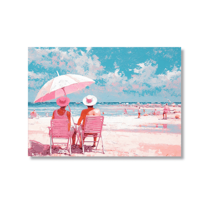 Pink Coast Escape Canvas Print