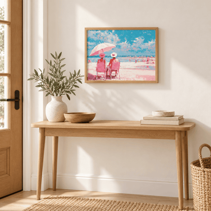 Pink Coast Escape Canvas Print