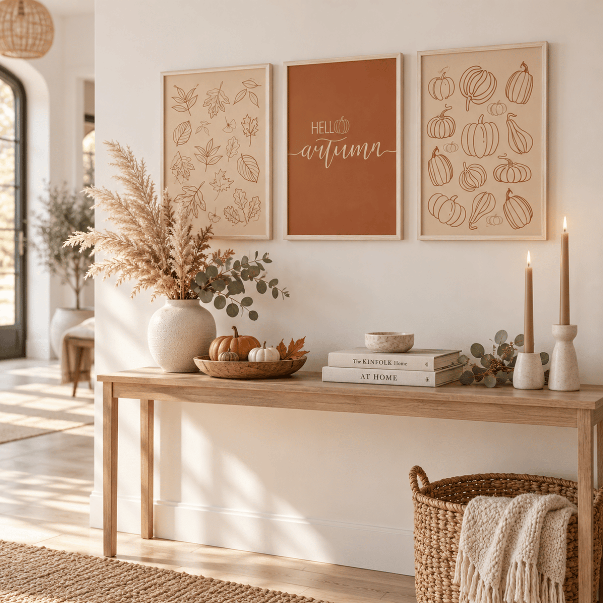 Hello Autumn Trio Poster Print Pack