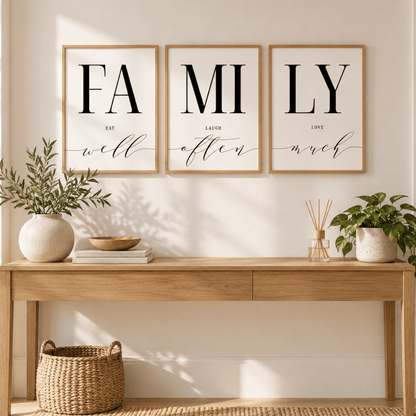 Family Quote Trio Poster Pack