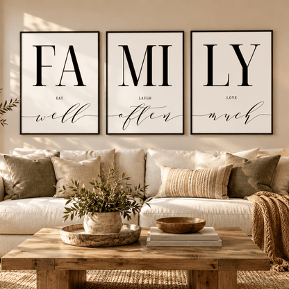 Family Quote Trio Poster Pack