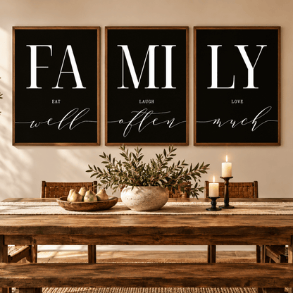 Family Quote Trio Poster Pack