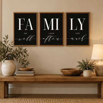 Family Quote Trio Poster Pack