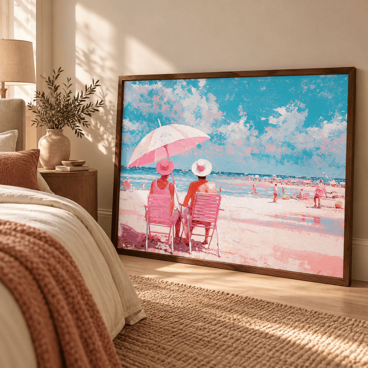 Pink Coast Escape Canvas Print