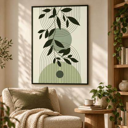 Leaf Arch Botanical Canvas Print