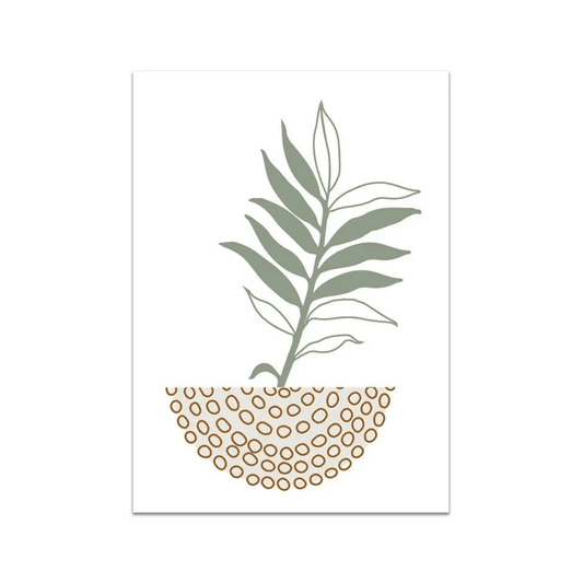 Sage Leaf Vessel Canvas Print