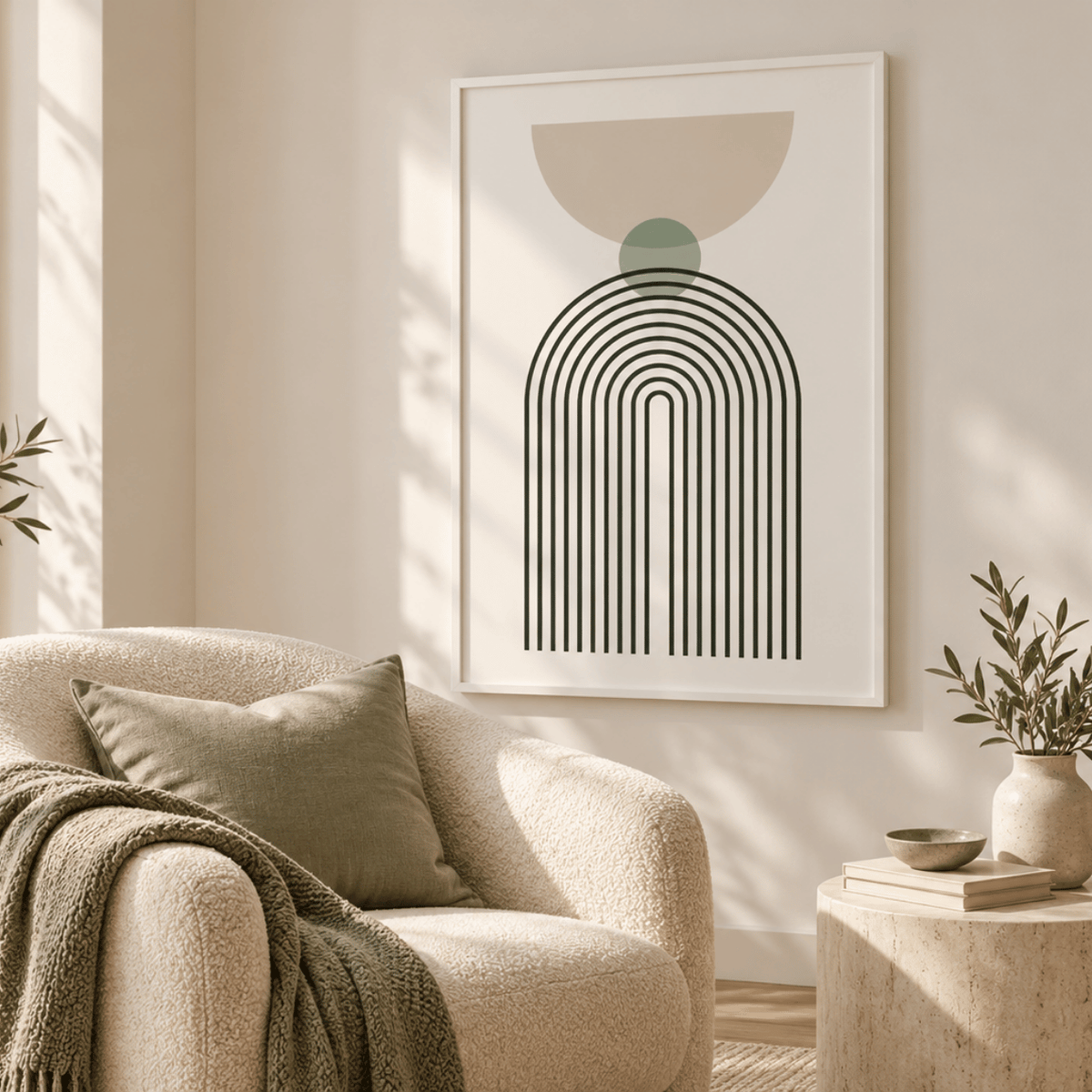 Sage Arch Harmony Canvas Print