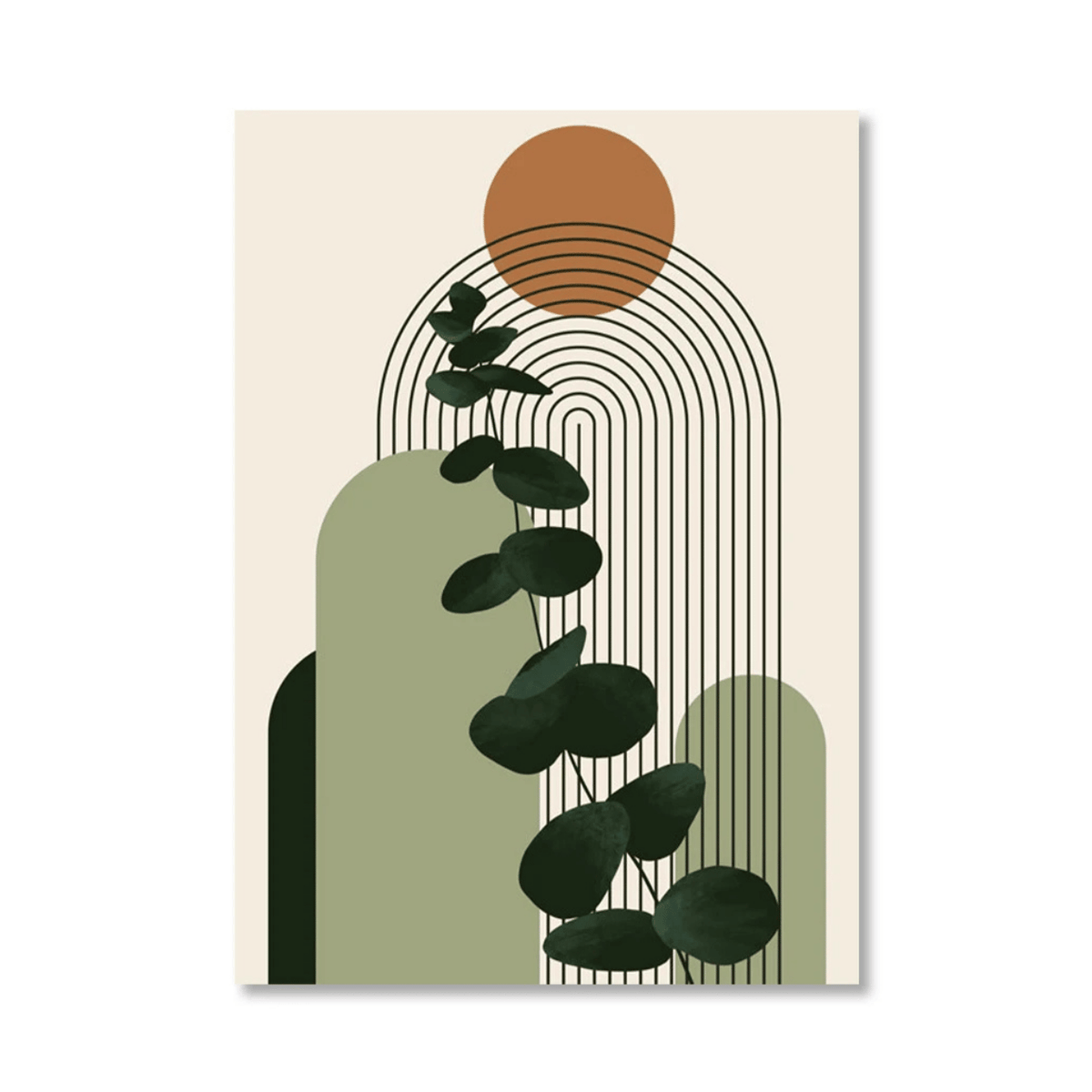Terracotta Sun Eucalyptus Canvas Print