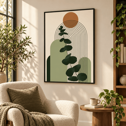 Terracotta Sun Eucalyptus Canvas Print