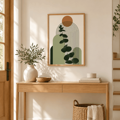 Terracotta Sun Eucalyptus Canvas Print