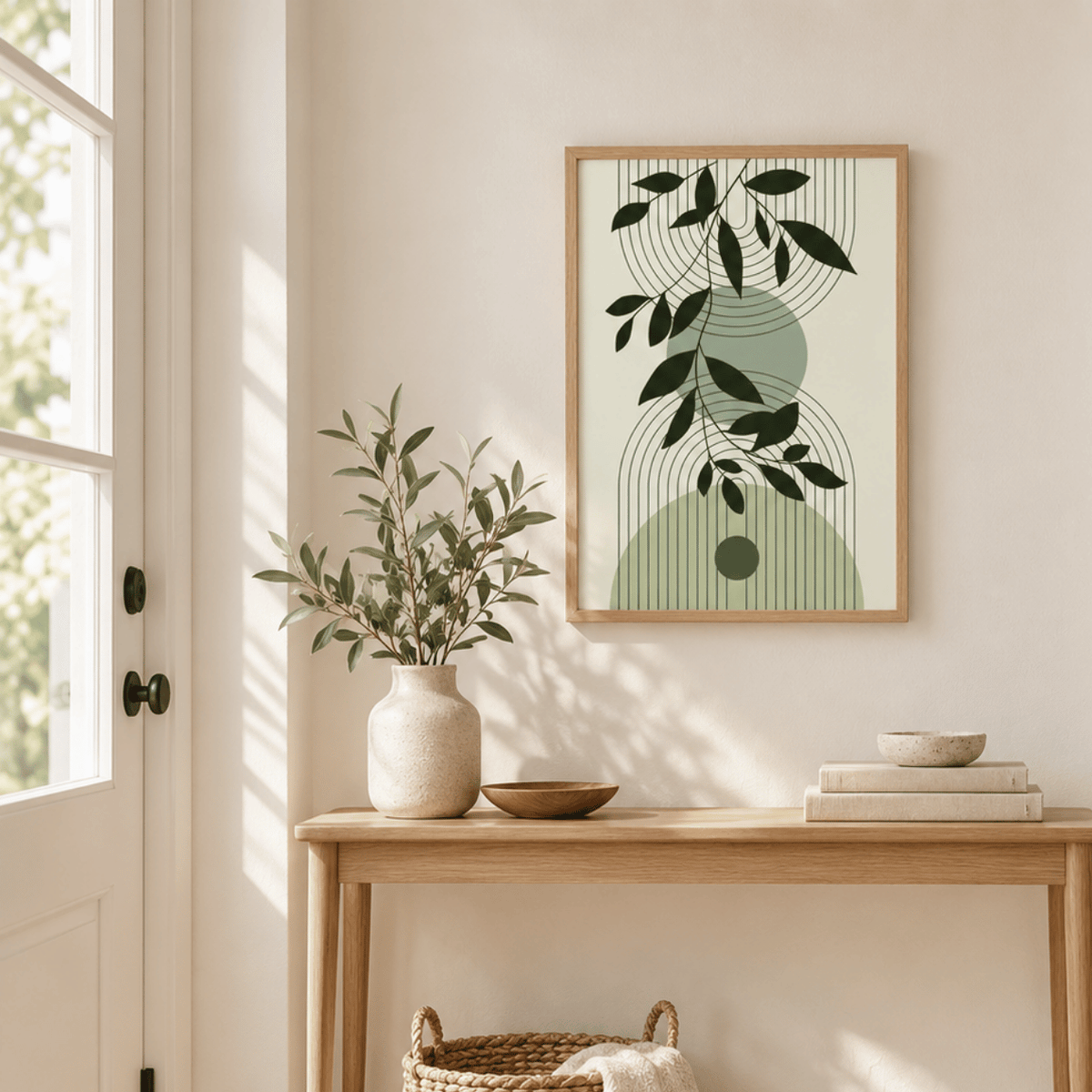 Leaf Arch Botanical Canvas Print