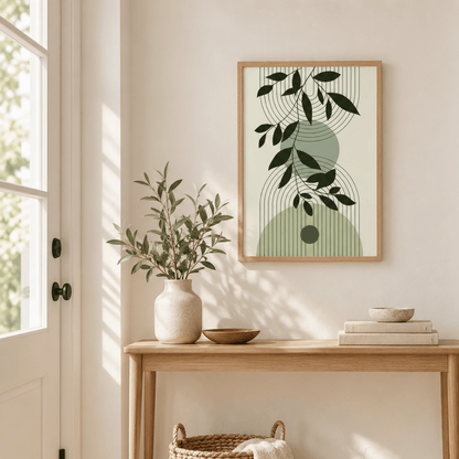Leaf Arch Botanical Canvas Print