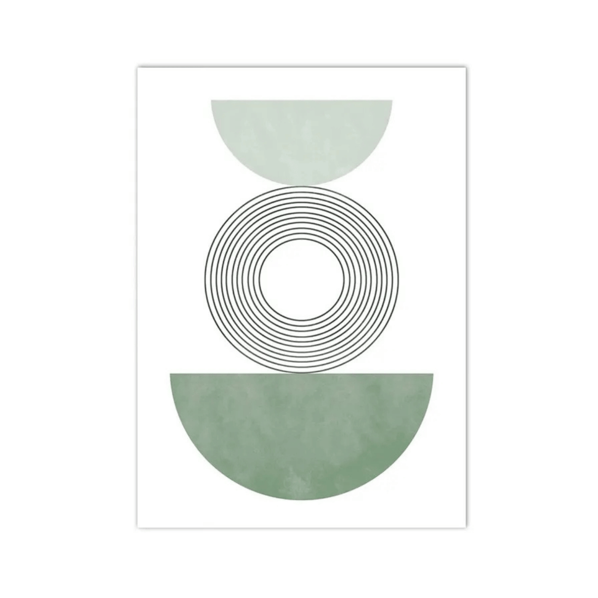 Sage Equilibrium Circles Canvas Print