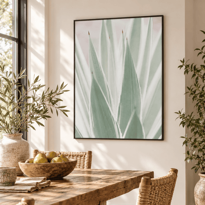 Frosted Agave Blades Canvas Print