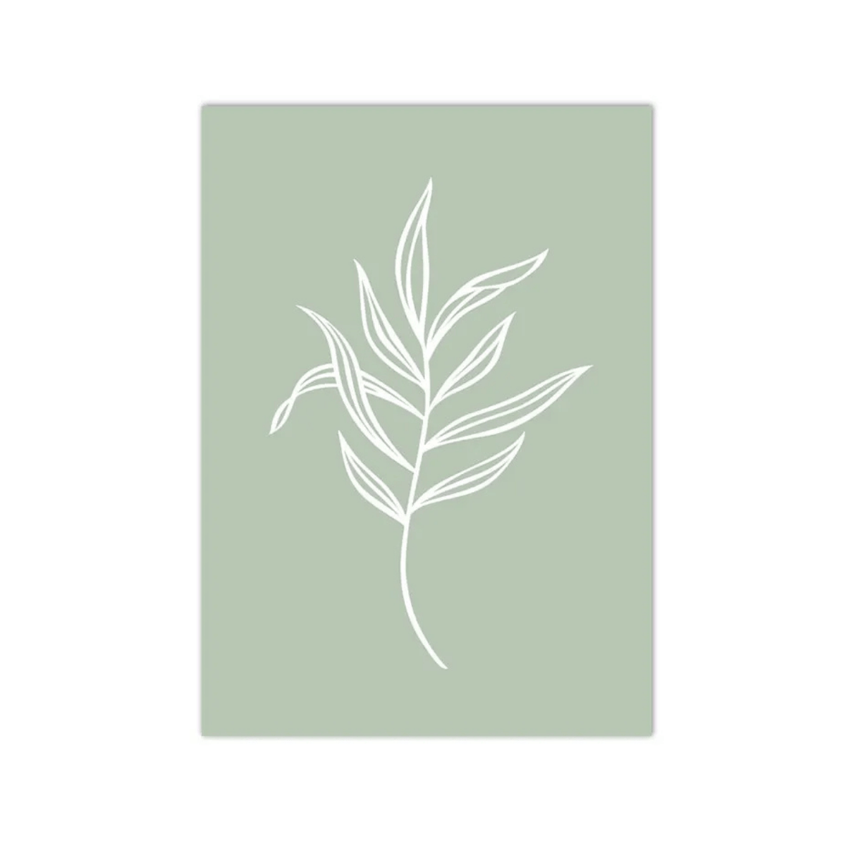 Sage Whisper Botanical Canvas Print