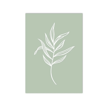 Sage Whisper Botanical Canvas Print