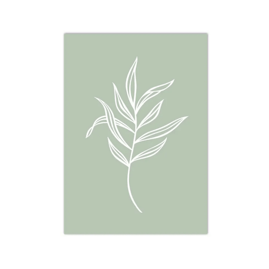 Sage Whisper Botanical Canvas Print