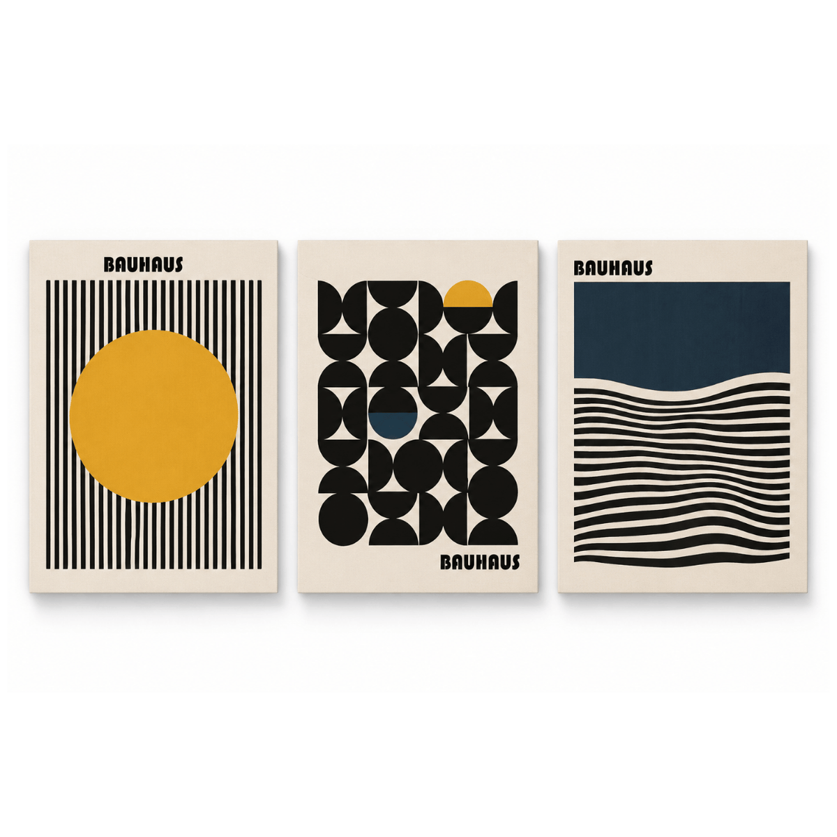 Bauhaus Eclipse Forms Trio Poster Pack