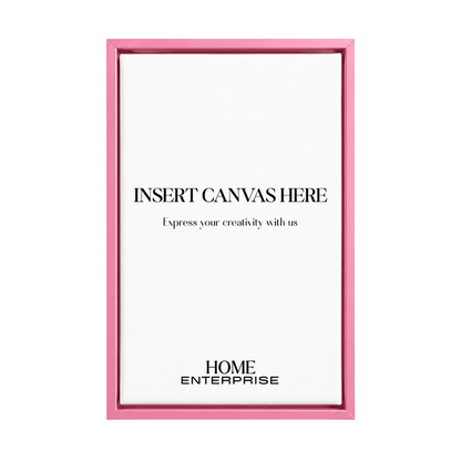 Pink Metal Floating Canvas Frame
