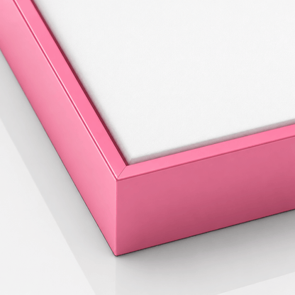 Pink Metal Floating Canvas Frame