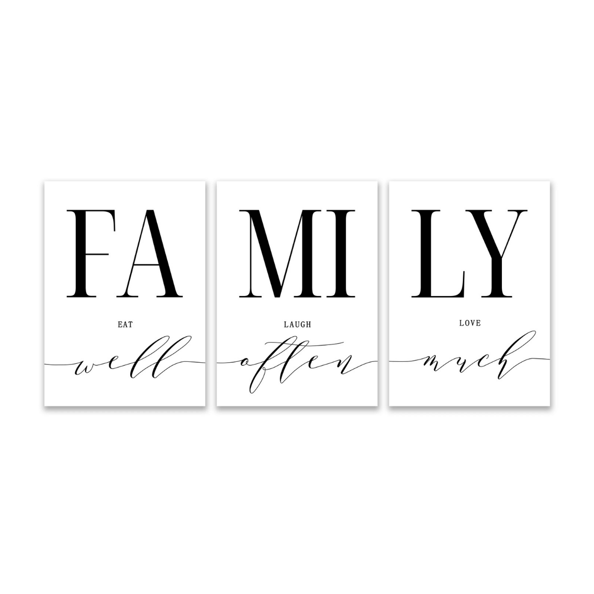 Family Quote Trio Poster Pack