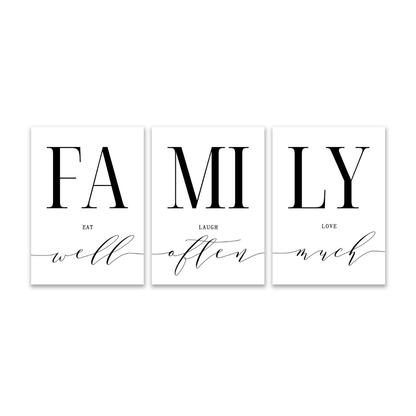 Family Quote Trio Poster Pack