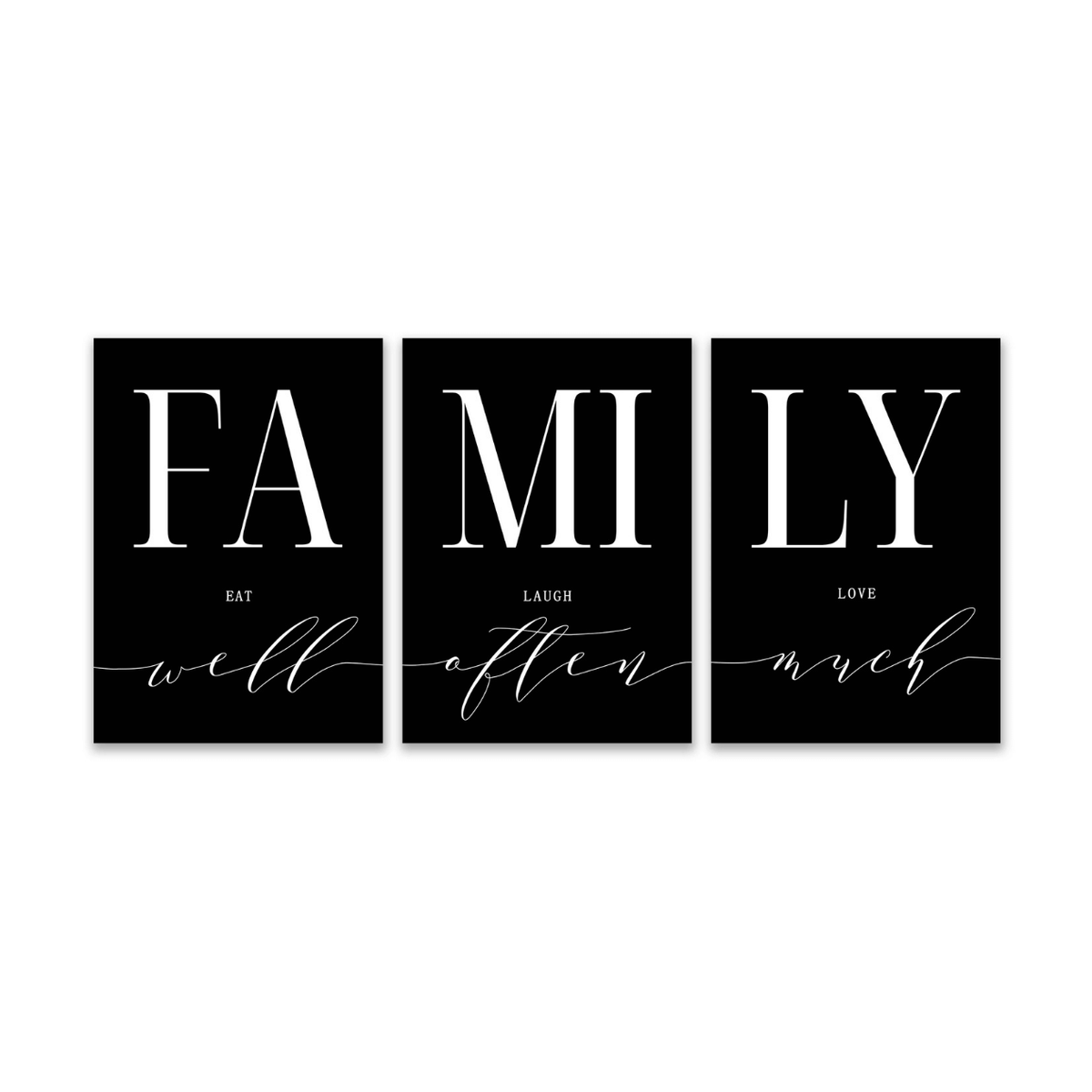 Family Quote Trio Poster Pack
