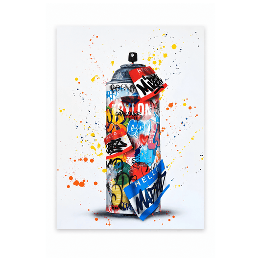 Graffiti Spray Can Canvas Print