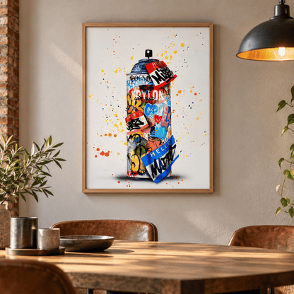 Graffiti Spray Can Canvas Print