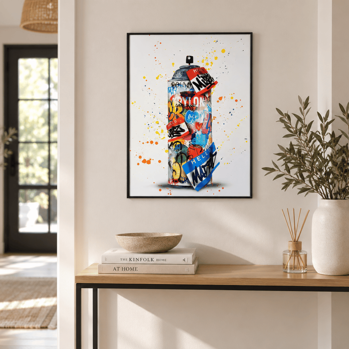 Graffiti Spray Can Canvas Print
