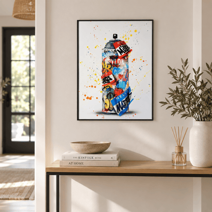 Graffiti Spray Can Canvas Print
