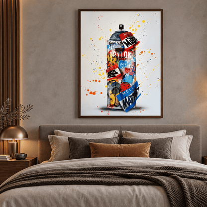 Graffiti Spray Can Canvas Print