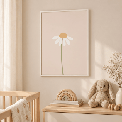 Soft Daisy Stem Canvas Print