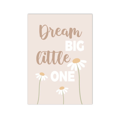 Dream Big Little One Daisy Canvas Print