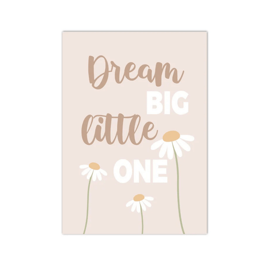 Dream Big Little One Daisy Canvas Print