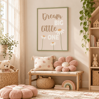 Dream Big Little One Daisy Canvas Print