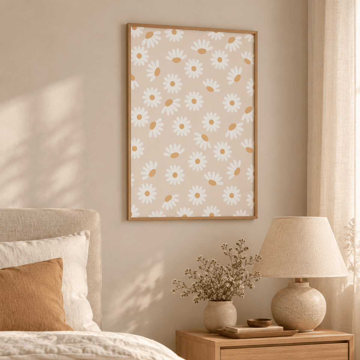 Daisy Daydream Pattern Canvas Print