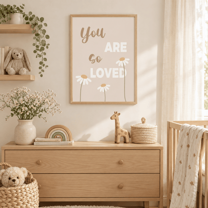 You Are So Loved Daisy Canvas Print