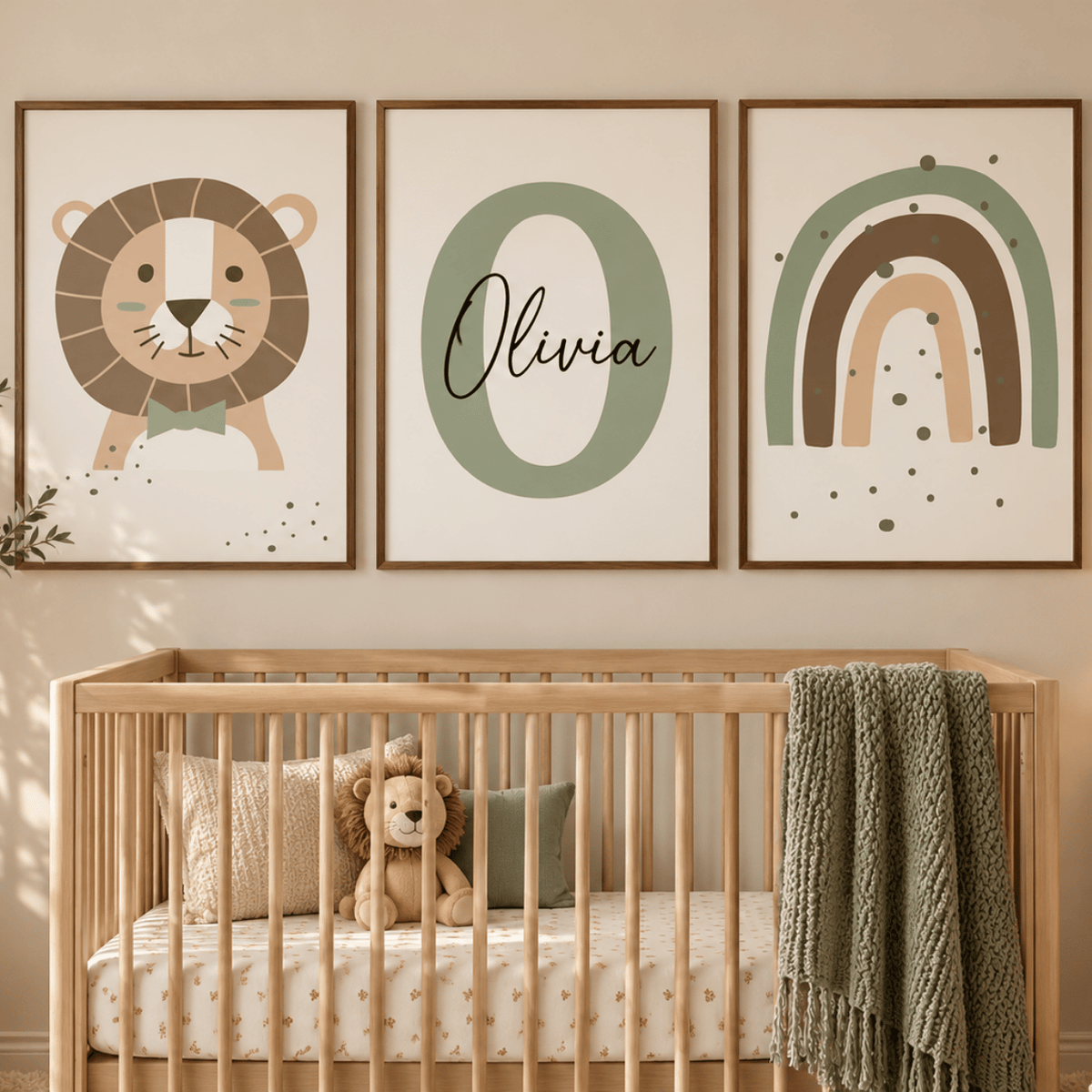 Dreamy Safari Personalised Trio Poster Pack
