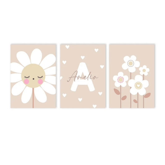 Little Bloom Personalised Trio Poster Pack