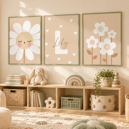 Little Bloom Personalised Trio Poster Pack