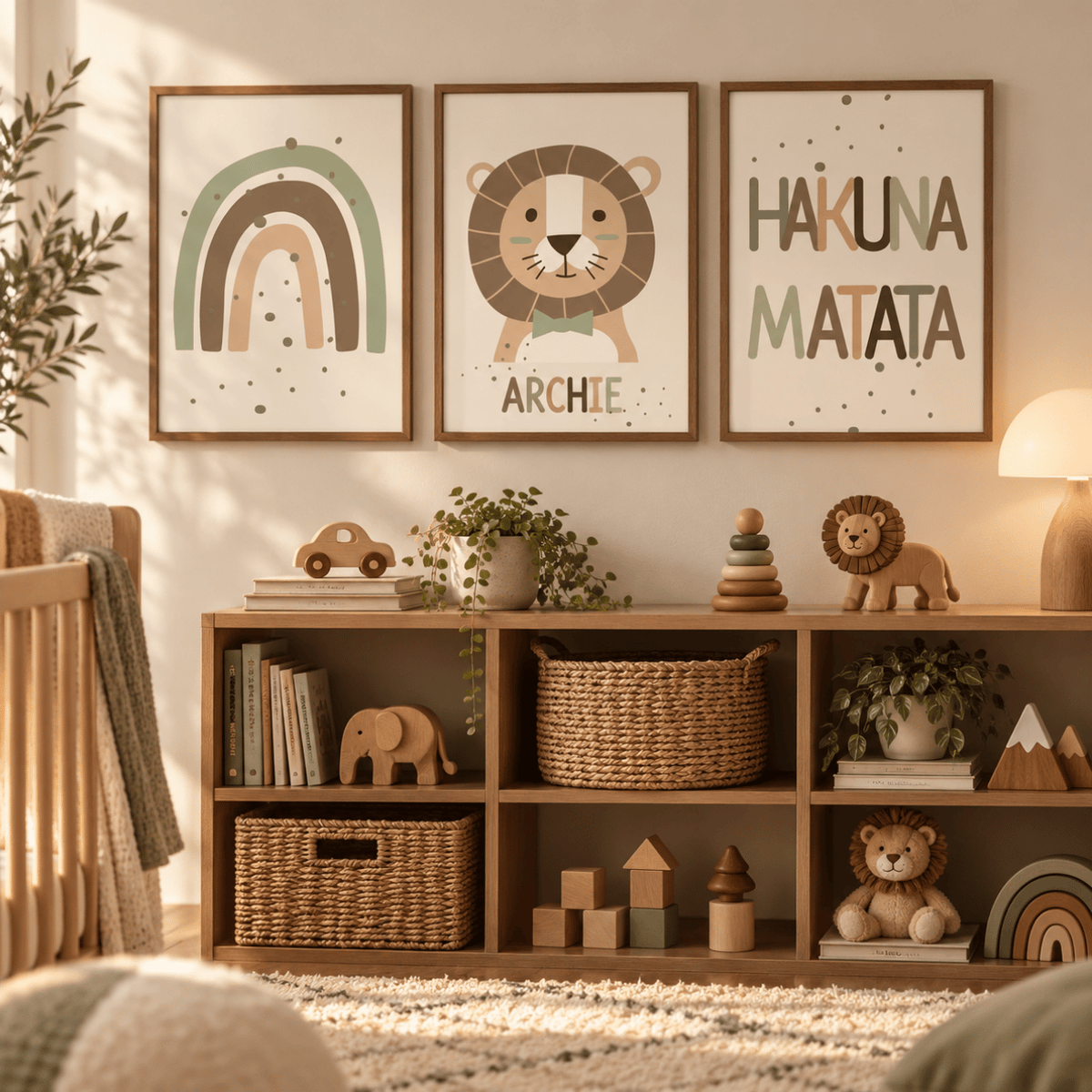Safari Smiles Personalised Trio Poster Pack