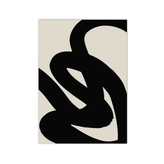 Entwined Motion Abstract Canvas Print