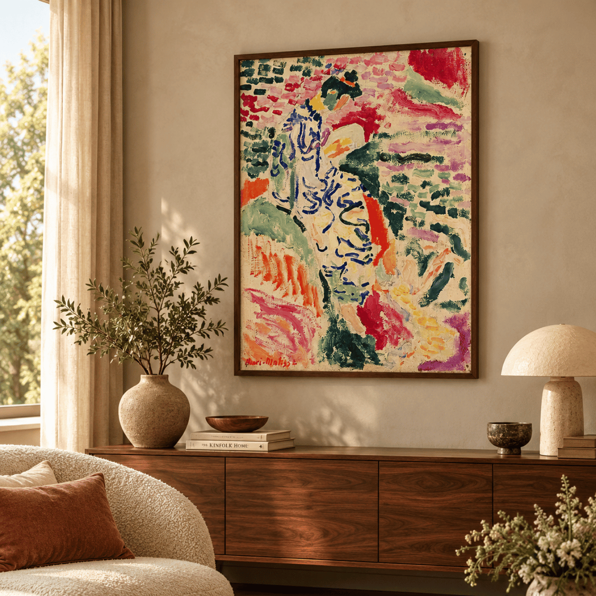 La Japonaise: Woman Beside the Water By Henri Matisse Canvas Print