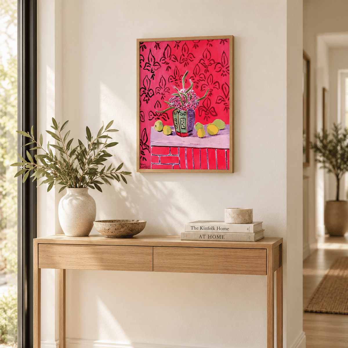 Lemons Against A Fleur-de-lis Background By Henri Matisse Canvas Print